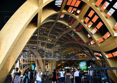 All'interno, il Padiglione della Francia si sviluppava come un'ampia grotta.