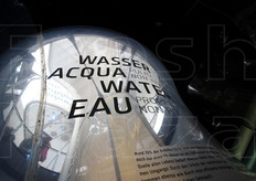 Il tema dell'acqua nel Padiglione tedesco.