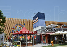 Molta parte dell'area olandese era all'aperto.