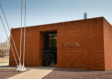 Il Padiglione del Sudan, ispirato alle tipiche abitazioni locali.