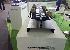 Particolare di una macchina MafRoda in esposizione.