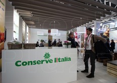 Lo stand di Conserve Italia e' stato pensato come un luogo d'incontro, com'e' Marca.