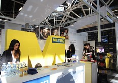 Lo stand della Metro.
