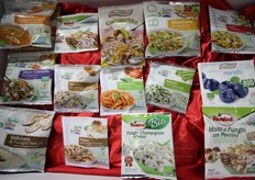 I prodotti Pagnan, tra cui i funghi i mirtilli, tutto surgelato.