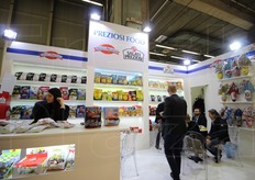 Lo stand della Preziosi Food, produttrice di chips a marchio Salati Preziosi.