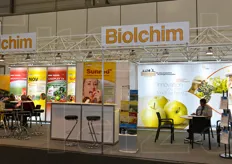 Lo stand della filiale tedesca di Biolchim.