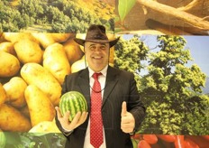 Nello stand della Calabria incontriamo Battista Muraca, responsabile marketing de Le Angurie dello Sceriffo.