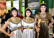 L'Egitto e' stato il Paese Partner dell'edizione 2016 di Fruit Logistica. Non potevano pertanto mancare figuranti in tema!