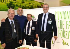Tra gli organizzatori dell'area Italy anche l'unione nazionale Italia Ortofrutta, qui rappresentata dal vicepresidente Carlo Vazzana, il presidente Gennaro Velardo, l'ex-presidente Ibrahim Saadeh e il direttore Vincenzo Falconi.