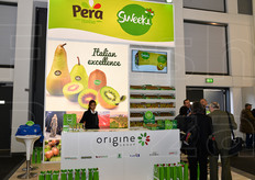 Altra presentazione ufficiale a Fruit Logistica e' stata quella di Origine Group, frutto della partnership tra le aziende Afe, Apofruit, FruttaC2, Granfrutta Zani, Kiwi Uno, OP Kiwi Sole, Pempacorer, Salvi-Unacoa e Spreafico. L'obiettivo e' quello di valorizzare due prodotti di punta della frutticoltura italiana: pere e kiwi, sotto i marchi commerciali Pera Italia e Sweeki.