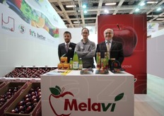 Francesco Caprioli, Michele Zampatti e Tiziano Caprioli allo stand Melavi'.