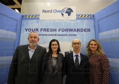 Tra gli espositori italiani a Berlino anche la Nord Ovest. Da sinistra: Eugenio Mellano (vice presidente e responsabile operativo), Valentina Mellano (responsabile operativo), Massimo Delpozzo (responsabile commerciale) e Simona Berga (spedizioni internazionali).
