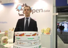 Daniele Pietra, responsabile export dell'azienda OpenData Italy di Anagni (FR), specializzata in sistemi di etichettatura e marcatura.