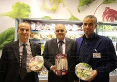 Rino Bovo ed Elio Pelosin, rispettivamente AD e Presidente di OrtoRomi, insieme al socio Giuseppe Senese di Bellizzi (Salerno).