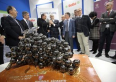 Durante la consegna del XVIII Premio Internazionale Grappolo d'Oro - Citta' di Rutigliano.