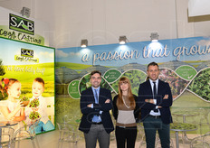 In rappresentanza di SAB Ortofrutta: Carlo Fantoni (export), Chiara maffi (customer service) e Carlo Mazzoleni (mkt Italia).