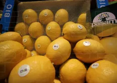 Limoni bio della Pasam, societa' agricola siracusana, a Fruit Logistica nello stand collettivo della Sicilia.