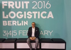 Il Presidente del Consorzio Pomodoro di Pachino IGP Sebastiano Fortunato, in una foto ricordo della manifestazione fieristica di Berlino.