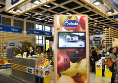 L'area dedicata a Melinda presso la collettiva del Trentino.