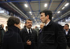 Andrea Segre' e Maurizio Martina, rispettivamente presidente di Caab e ministro delle Politiche Agricole, all'inaugurazione della nuova struttura NAM. Quest'inaugurazione e il trasferimento delle aziende grossiste dal vecchio mercato al nuovo costituisce anche il via libera per la realizzazione del Parco Tematico Eataly World - Fabbrica Italiana Contadina (F.I.CO.).