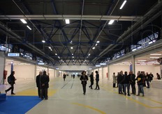 Una veduta della NAM - Nuova Area Mercatale, il nuovo mercato ortofrutticolo di Bologna. Ora e' ancora vuoto; il trasferimento di aziende e grossisti dalla vecchia struttura alla nuova e' atteso a giorni.