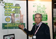 Il presidente del Consorzio di Tutela dell'Asparago Verde di Altedo IGP, Gianni Cesari.