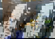 Lo stand dell'azienda agricola Frammartino di Bovalino (RC).