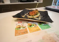 Per quest'edizione di Cibus l'Asiago Food ha presentato una serie di 3 burger vegetali: proprio i burger (presentati anche da altre aziende al Cibus) hanno spopolato durante la fiera.