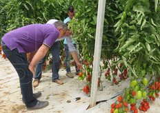 Un momento della visita.