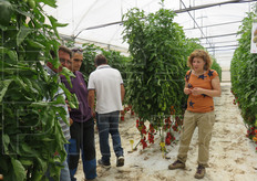 Un momento della visita.