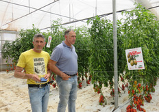 Un momento della visita.