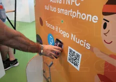 Nucis ha portato alla fiera di Rimini un gioco che sfrutta una serie di tag NFC e gli smartphone.