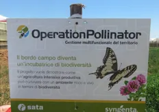 Il cartello dell'Operation Pollinator.