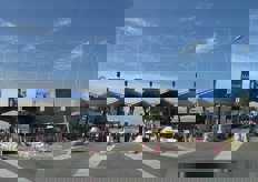 L'entrata al Mercabarna.