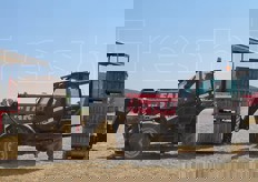 Una volta raccolto il prodotto nei cassoni, questi vengono caricati sui camion alla volta di Argenta (FE), sede della Marmocchi Angiolino.