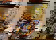 Vetrina dedicata alla protagonista assoluta dell'evento. In foto: vertbag da 1,5 kg di patate Actrice a marchio Maremma che…Ⓡ Patata.