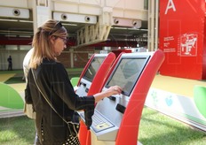 La postazione dove il pubblico poteva votare le migliori novita' di quest'edizione.