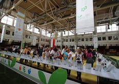 All'ingresso della manifestazione un'area (nella foto) con tutte le novita'.