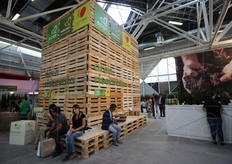 Nello stand di Ecor Natura Si', la catena di supermercati specializzata in bio.