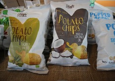 Chips all'olio d'oliva e chips cotte nell'olio di cocco, dell'olandese FZ Organic Foods.