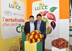 Il presidente della AOP Luce Felice Petrillo, insieme all'amministratore delegato Giacomo Galdiero.