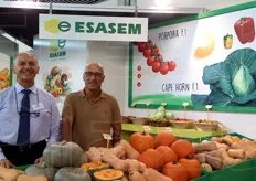 Franco Da Re, area manager per il centro-nord Italia di Esasem, insieme all'area manager sud Italia e isole, Francesco Agnello.
