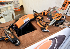 Alcuni degli attrezzi Pellenc.