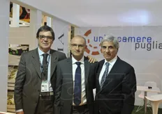 Da sinistra: Piero Pontrelli, Luigi Triggiani e Giacomo Suglia.