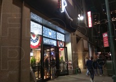 L'ingresso del locale dove abbiamo mangiato.