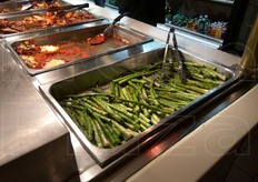 Gli asparagi li abbiamo visti in un solo self service fra quelli visitati.