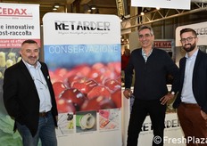 Aldo e Luca Rivoira della ditta Retarder (ai lati nella foto) insieme a Michele Sardo di Xeda.
