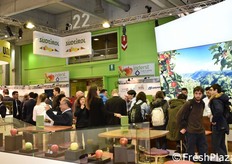 Lo stand collettivo dei principali operatori altoatesini delle mele.