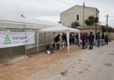 Giovedì 15 dicembre 2016, in Sicilia, si e' tenuta la visita a un campo dimostrativo del nuovissimo pomodoro oblungo Enea F1 di Top Seeds Italia.