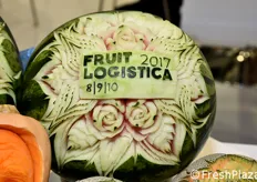 Un artistico omaggio alla fiera Fruit Logistica 2017.